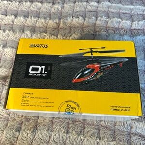 VATOS RC Helicopter, Remote Control Helicopter with Gyro & LED Light 3.5 Channel